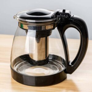 Clear Glass Teapot with Infuser Core